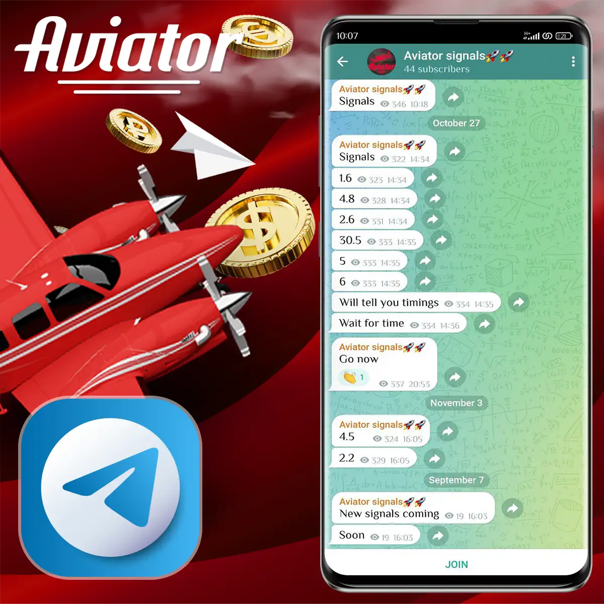 Aviator Signal Bot on Telegram