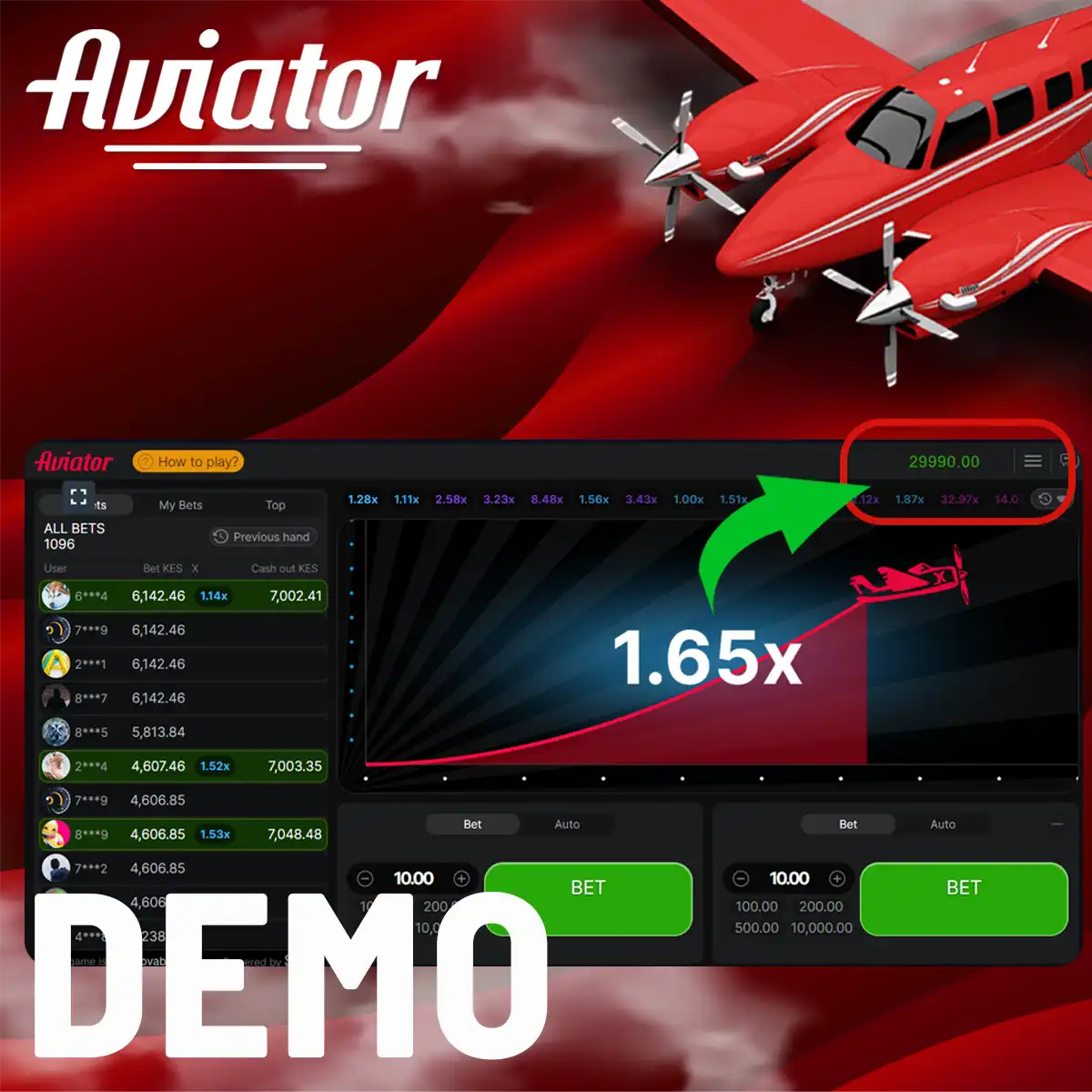 Aviator demo